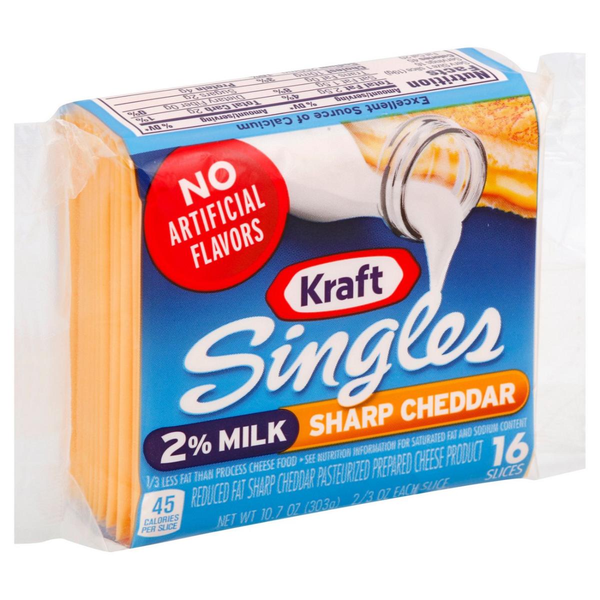 2 SHARP CHEDDAR SINGLES