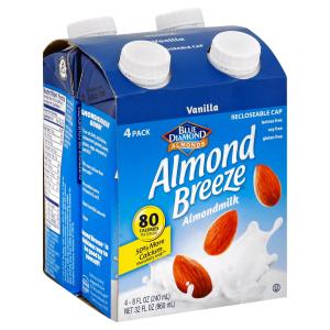Blue Diamond Almonds - Almond Breeze Vanilla 4 pk Glu