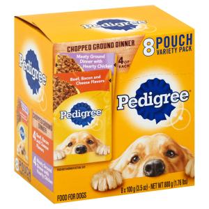 Pedigree - Beef Bacon Cheese Pouch Pack