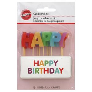 Wilton - Candle Pick Happy Birthday