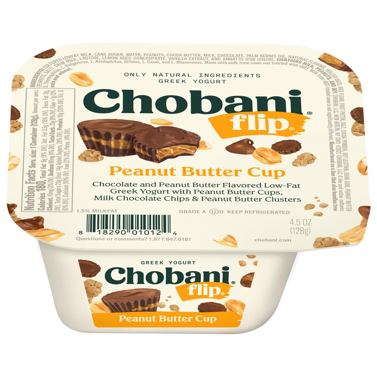 FLIP LOW-FAT PEANUT BUTTER CUP YOGURT