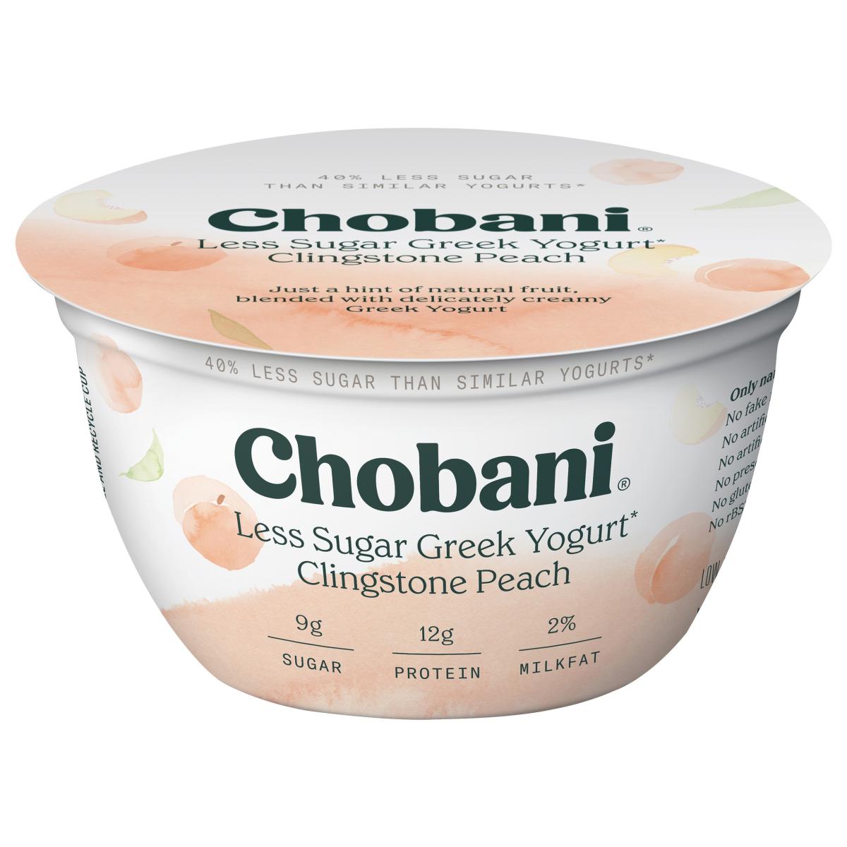 LESS SUGAR CLINGSTONE PEACH GREEK YOGURT