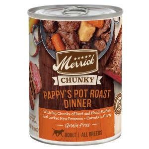Merrick - Merrick Chunky Grain Free Pappys Pot Roast Dinner Wet Dog Food