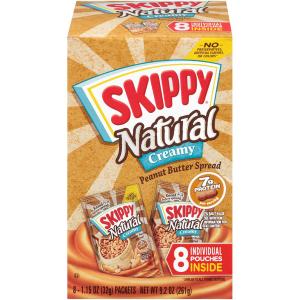 Skippy - Nat Creamy Squeeze Pouch 8pk