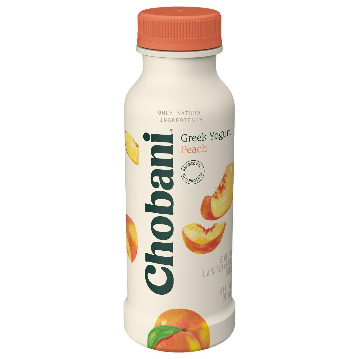 LOW-FAT PEACH GREEK YOGURT DRINK