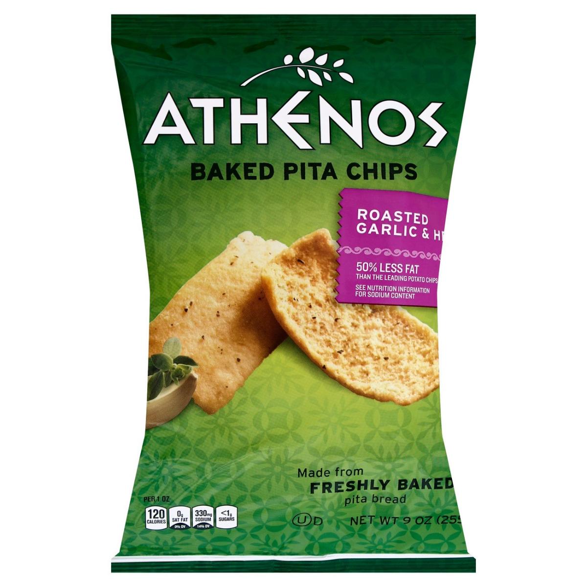 PITA CHIPS ROASTED GARLIC